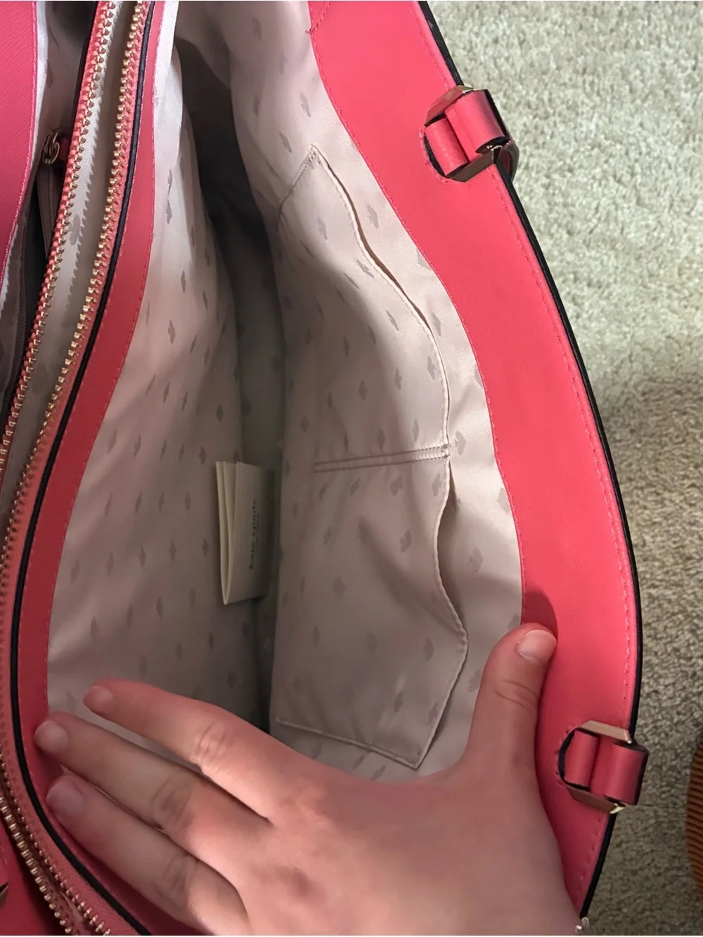 kate spade Hot Pink Leather Tote